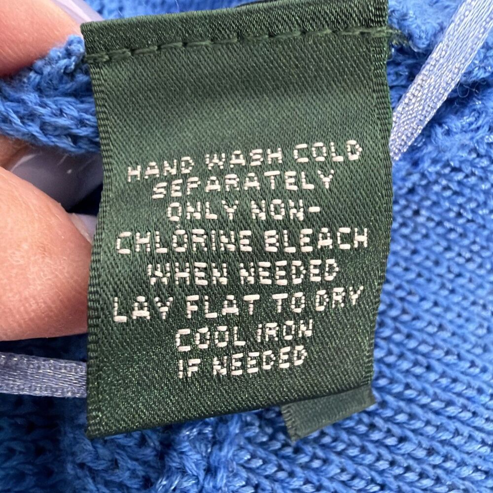 NWT Ralph Lauren Open Front Cardigan Sky Blue M Grandmacore Quiet Luxury - Picture 7 of 8